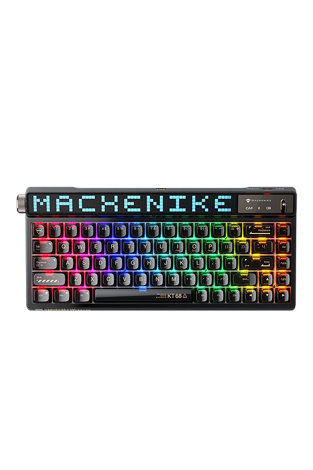 KT68 Pro Kablosuz Yellow Switch ENG Q Siyah Gaming Klavye - 1
