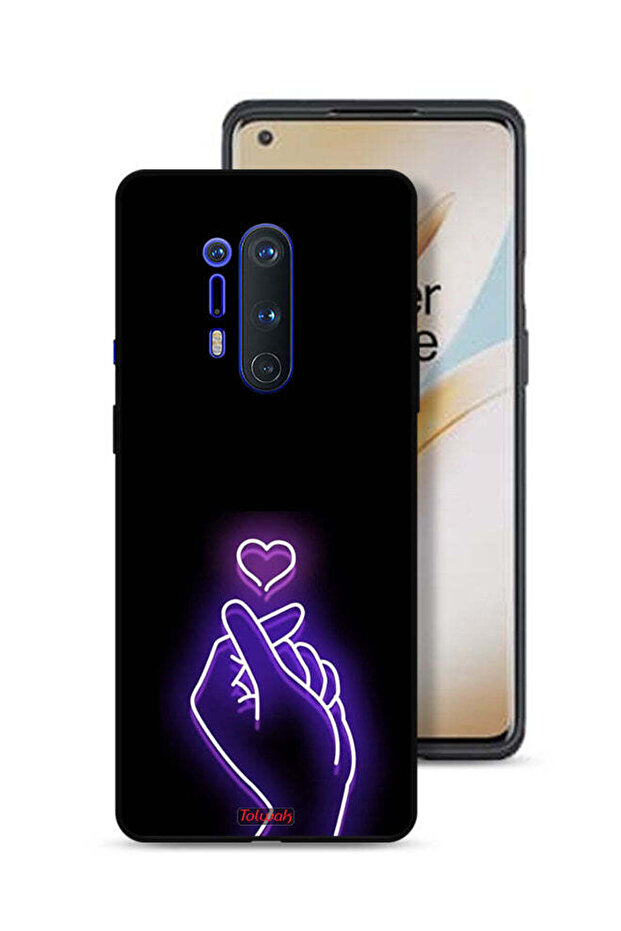 غطاء حماية لهاتف OnePlus 8 Pro بتصميم قلب صغير