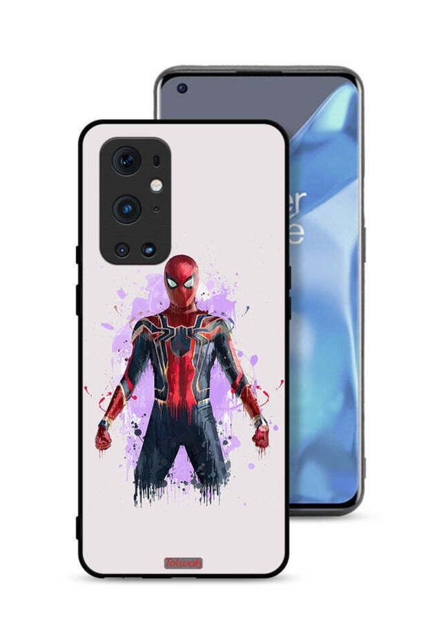 غطاء حماية لهاتف OnePlus 9 Pro 5G بتصميم العنكبوت الحديدي