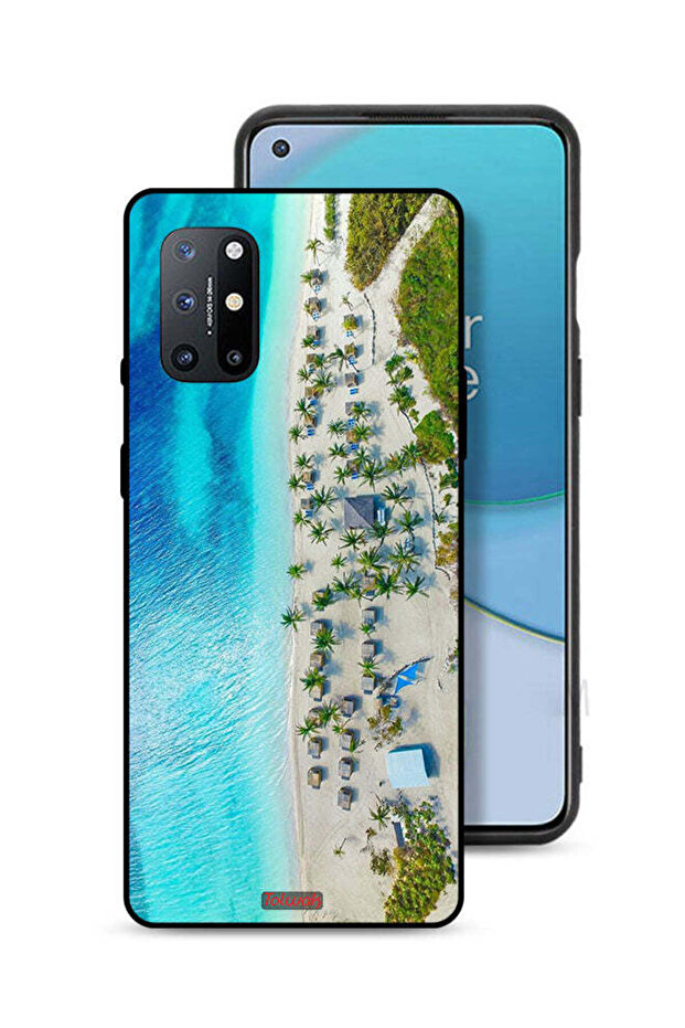غطاء حماية لهاتف OnePlus 8T Plus 5G بلون الشاطئ