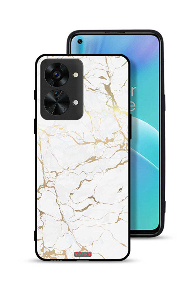 غطاء حماية لهاتف OnePlus Nord 2T 5G بنمط رخامي