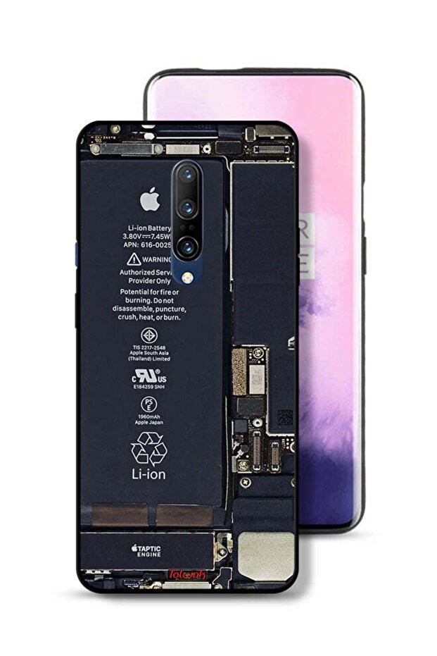 غطاء حماية لهاتف OnePlus 7 Pro بنمط دائرة الهاتف - 1