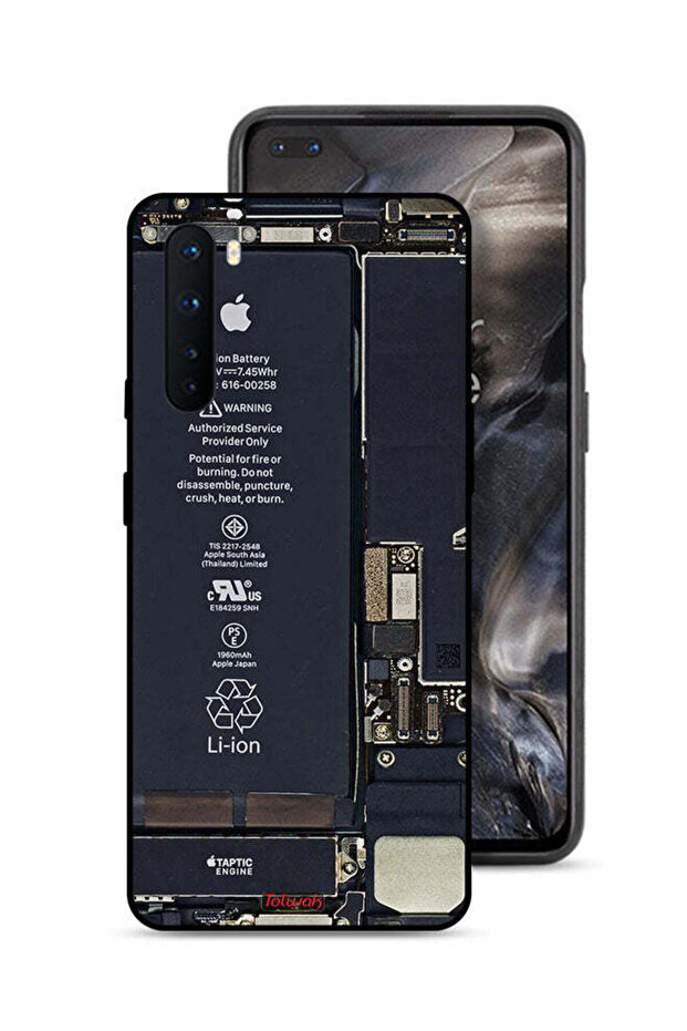 غطاء حماية لهاتف OnePlus Nord بنمط دائرة الهاتف