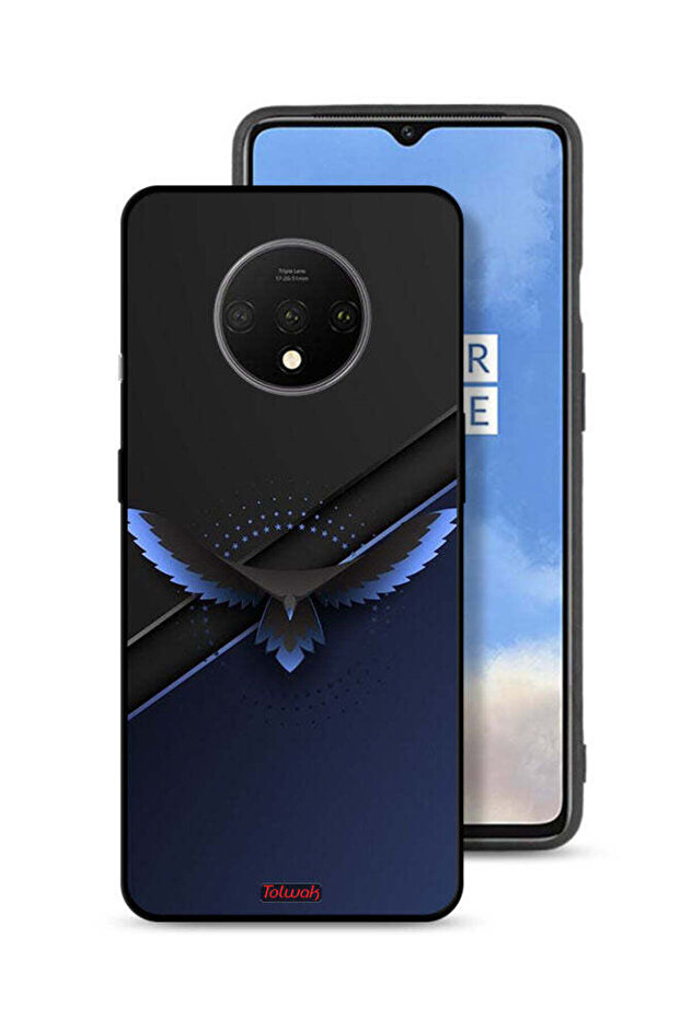 OnePlus 7T Protective Case Cover Eagle Digital Abstract Art