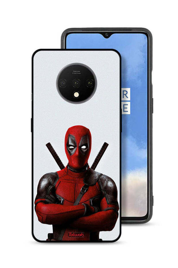 غطاء حماية لهاتف OnePlus 7T بتصميم Deadpool - 1