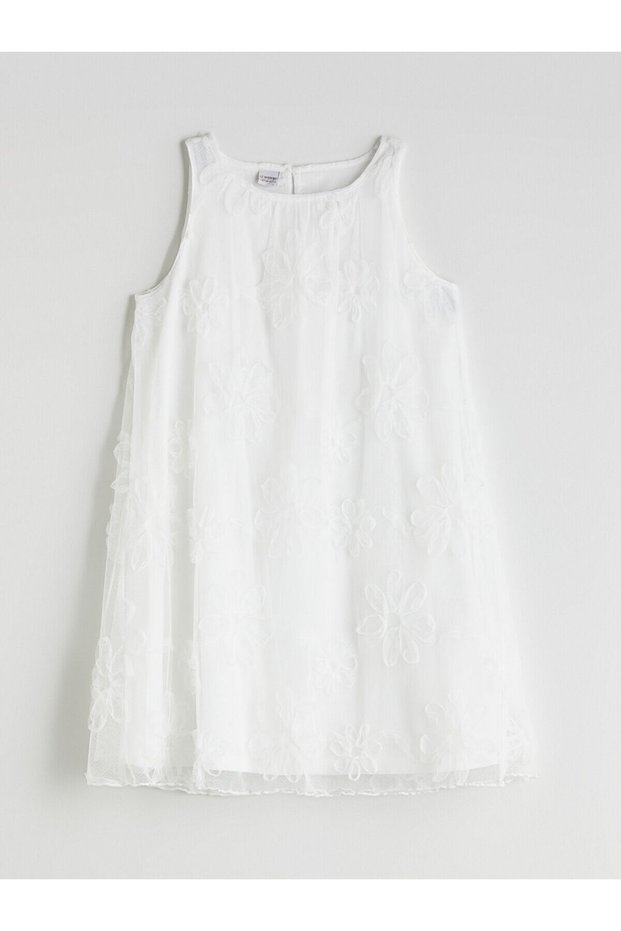 Peak New Season Crew Neck Floral Girls' Dress