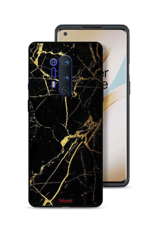 غطاء حماية لهاتف OnePlus 8 Pro من الرخام المتصدع