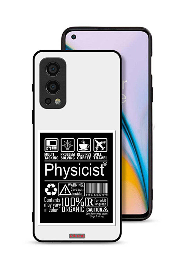 غطاء حماية لهاتف OnePlus Nord 2 5G بملصق فيزيائي