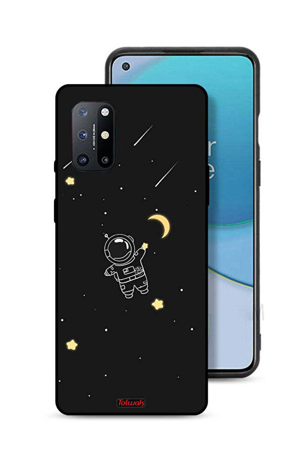 غطاء حماية لهاتف OnePlus 8T 5G بمشبك فني لرائد فضاء