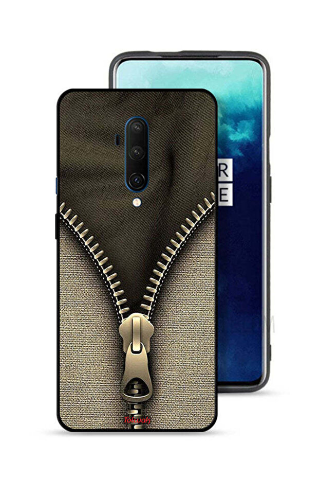 غطاء حماية بنمط سحاب لهاتف OnePlus 7T Pro - 1