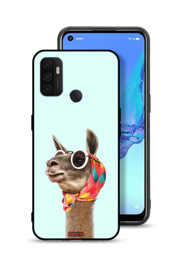 غطاء حماية لهاتف Oppo A53 4G، لون جمل أنيق وجذاب