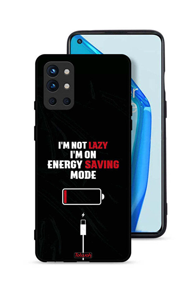 غطاء حماية لهاتف OnePlus 9R 5G أنا لست كسولاً، أنا في وضع توفير الطاقة