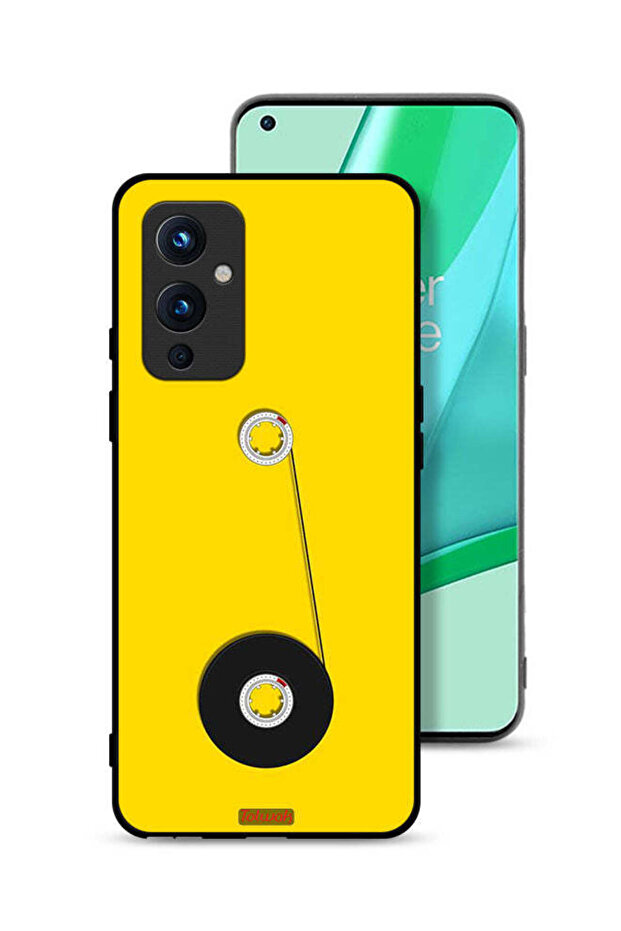 غطاء حماية لهاتف OnePlus 9 5G مع رسم عجلة كاسيت