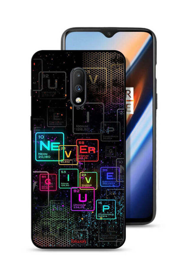 OnePlus 7 Protective Case Cover Never Give Up Art