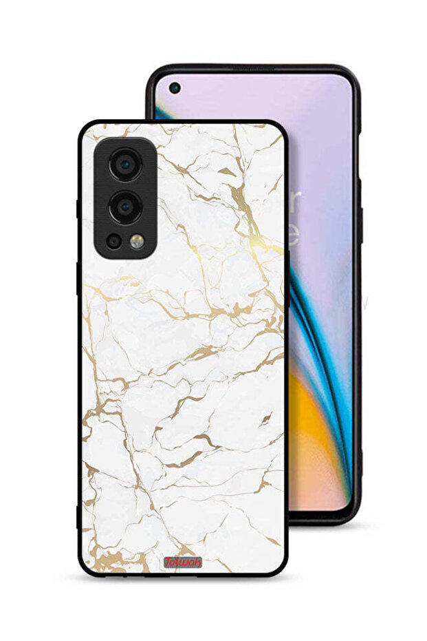 غطاء حماية لهاتف OnePlus Nord 2 5G بنمط رخامي