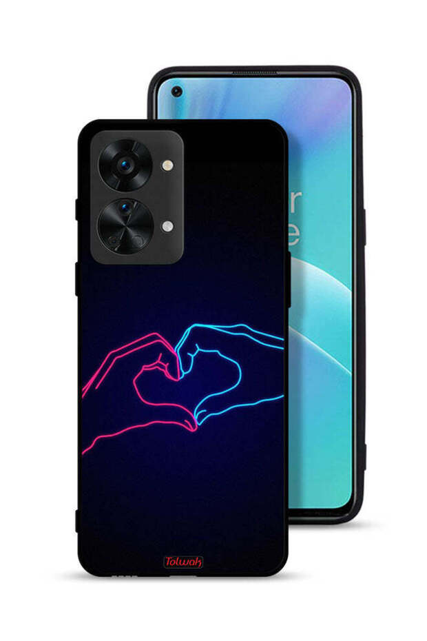OnePlus Nord 2T 5G Protective Case Cover Touching Hand Making Heart