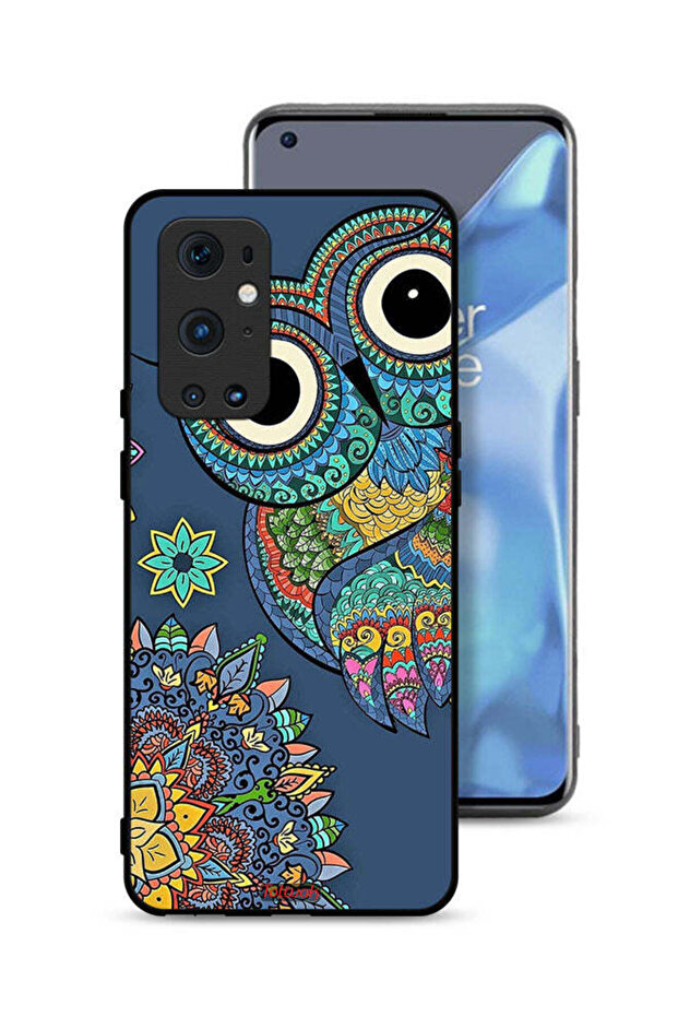 غطاء حماية لهاتف OnePlus 9 Pro 5G بنقشة بومة زهرية