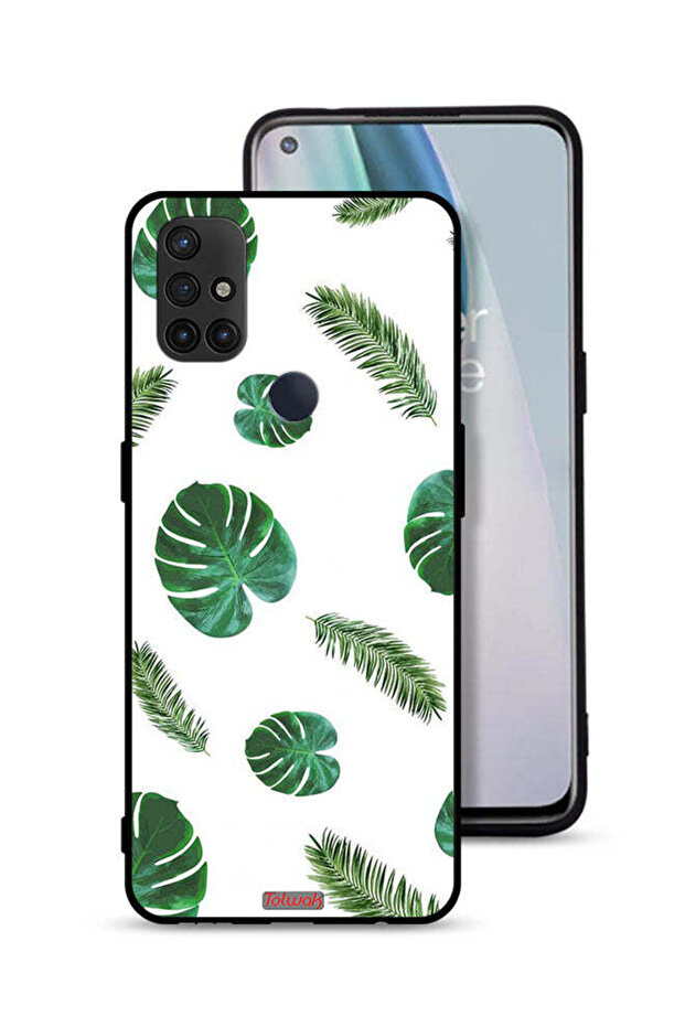غطاء حماية لهاتف OnePlus Nord N10 5G بنقشة ريش فنية