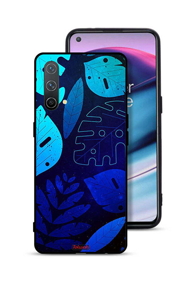 غطاء حماية لهاتف OnePlus Nord CE 5G بنقشة أوراق الشجر