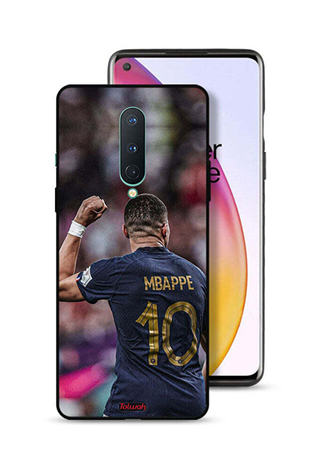 غطاء حماية لهاتف OnePlus 8 بتصميم Mbappe 10