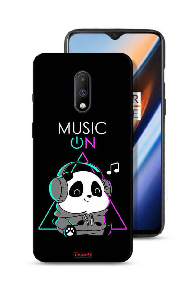 OnePlus 7 Protective Case Cover Music On Panda