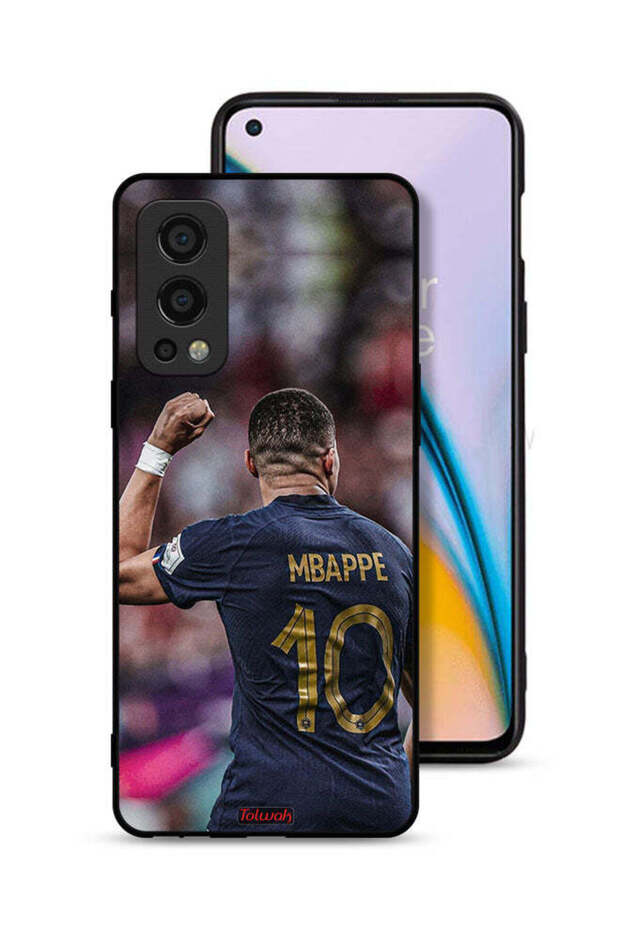 غطاء حماية لهاتف OnePlus Nord 2 5G بتصميم Mbappe 10