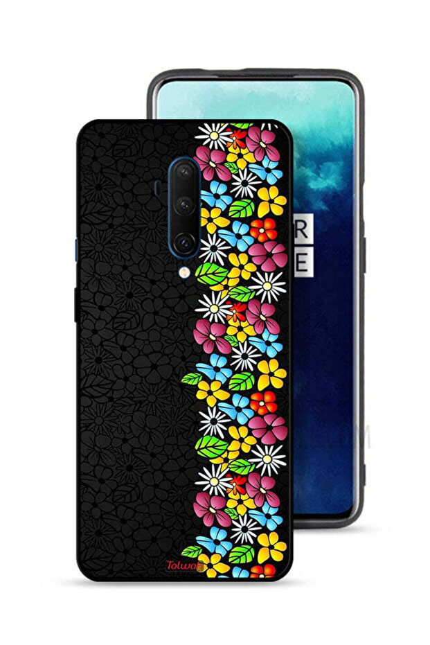 OnePlus 7T Pro Protective Case Cover Flowers Line