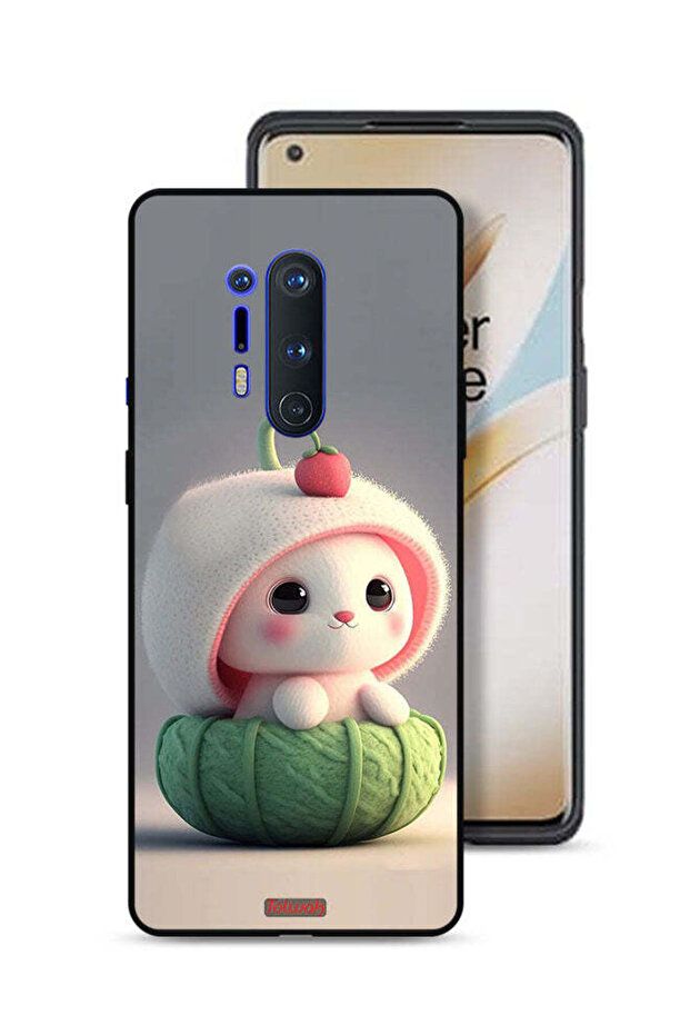 غطاء حماية لهاتف OnePlus 8 Pro على شكل أرنب صغير لطيف