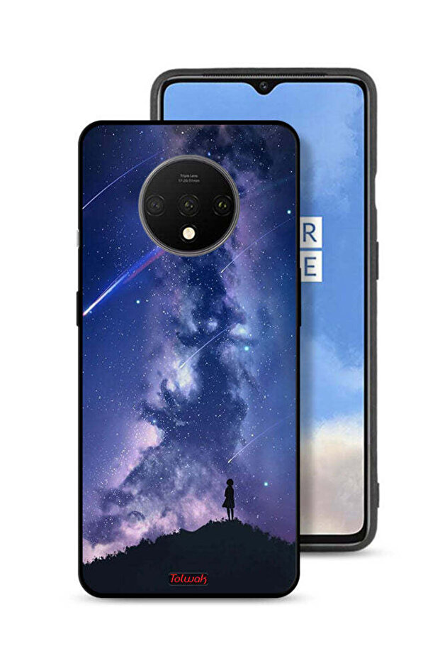 غطاء حماية لهاتف OnePlus 7T بتصميم نجوم متحركة