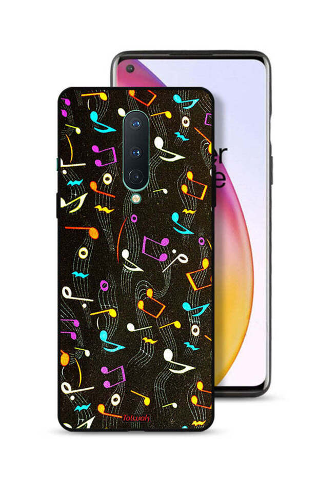 OnePlus 8 Protective Case Cover Music Fabric Pattern