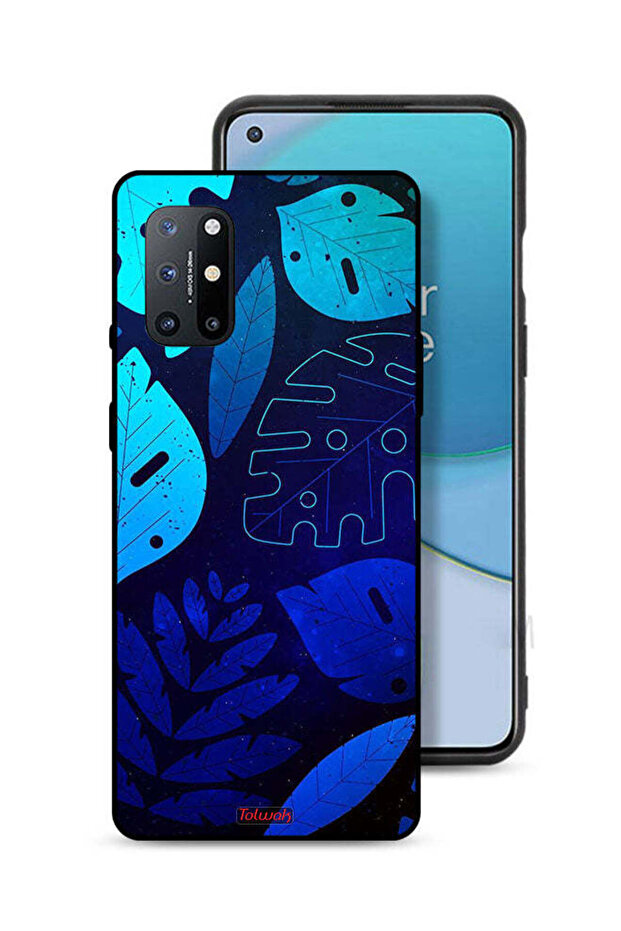 غطاء حماية لهاتف OnePlus 8T 5G بنقشة أوراق الشجر
