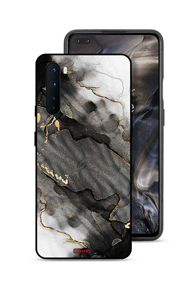 غطاء حماية لهاتف OnePlus Nord من الرخام اللامع