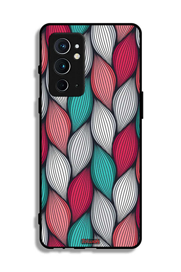 غطاء حماية بنقشة ريش لهاتف OnePlus 9RT 5G - 2