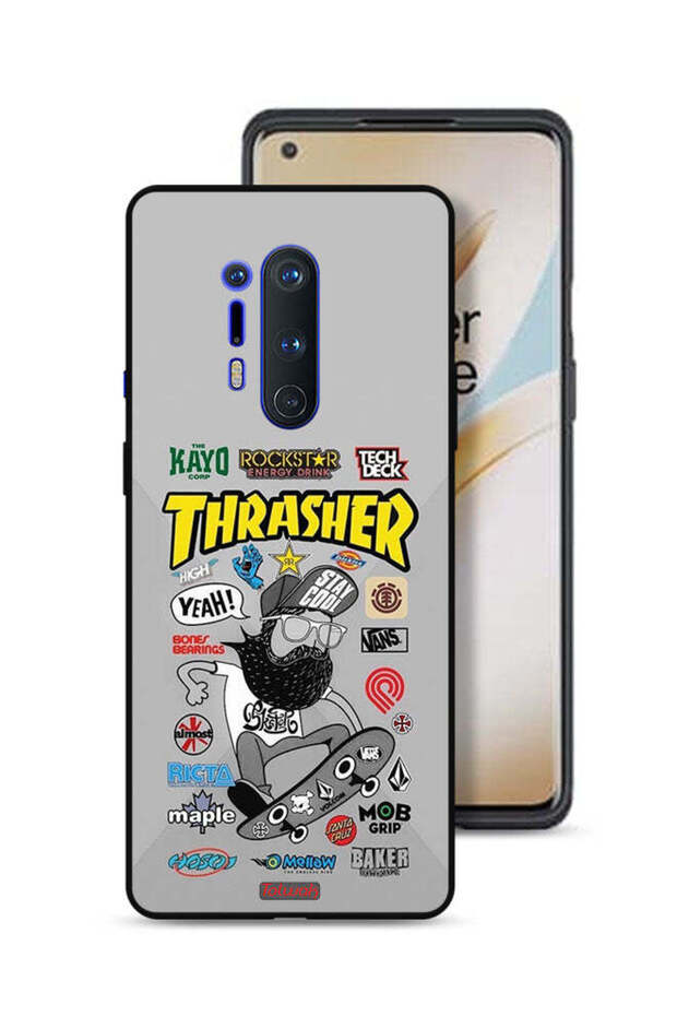غطاء حماية لهاتف OnePlus 8 Pro ملصق Thrasher