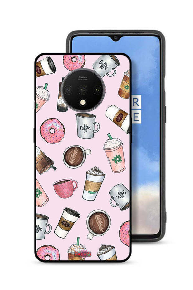 OnePlus 7T Protective Case Cover Coffee Lover Art