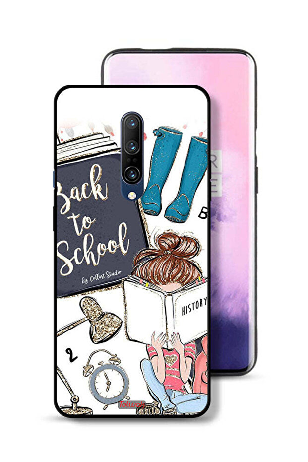 OnePlus 7 Pro Protective Case Cover Back To School Girl Reading History