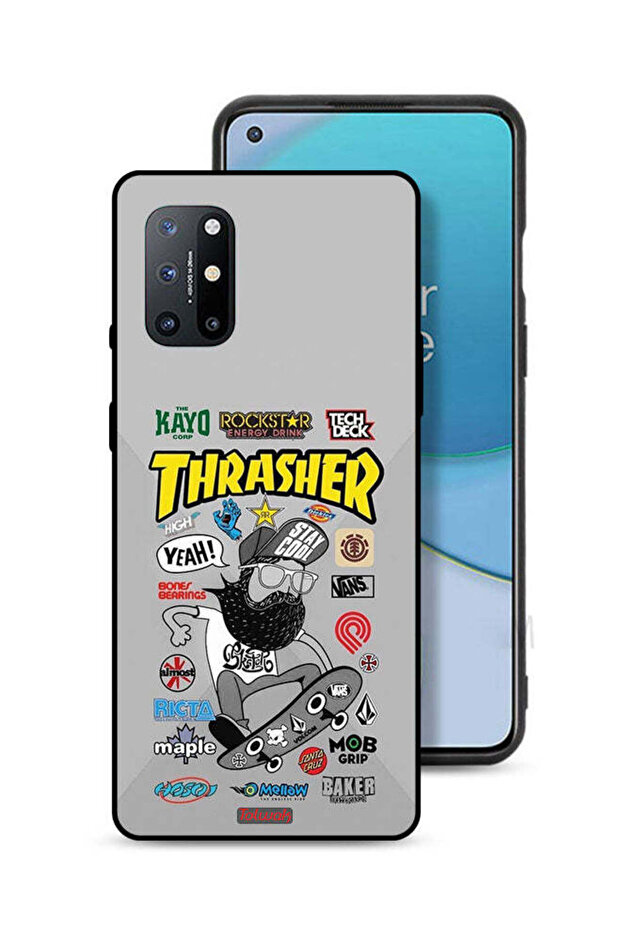غطاء حماية لهاتف OnePlus 8T 5G، ملصق Thrasher