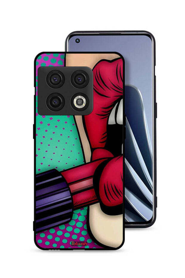 غطاء حماية لجهاز OnePlus 10 Pro 5G أحمر شفاه