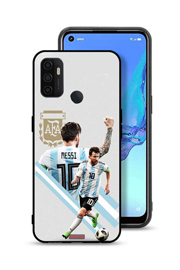 غطاء حماية لهاتف Oppo A32 برسومات ليو ميسي