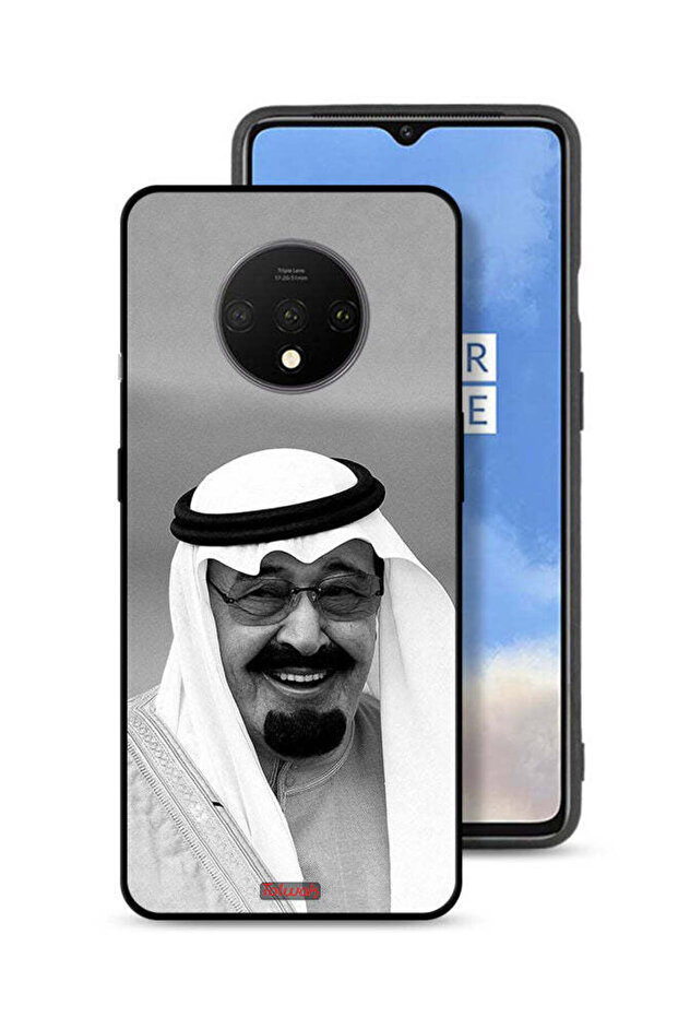 غطاء حماية لهاتف OnePlus 7T صورة الملك عبد الله مبتسمًا