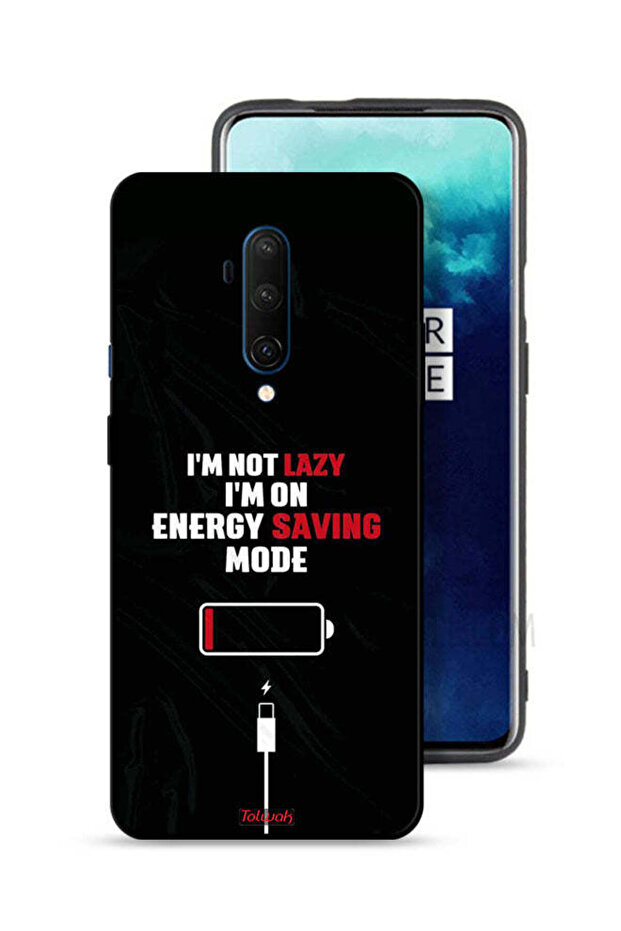 غطاء حماية لهاتف OnePlus 7T Pro "أنا لست كسولاً، أنا في وضع توفير الطاقة"