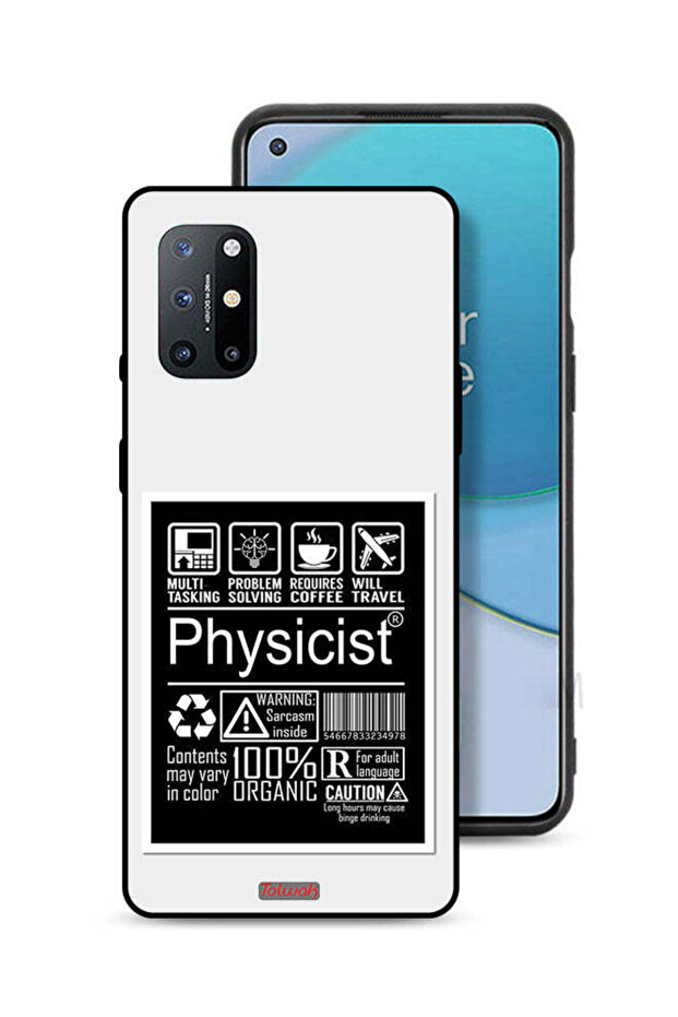 غطاء حماية لهاتف OnePlus 8T 5G بملصق فيزيائي