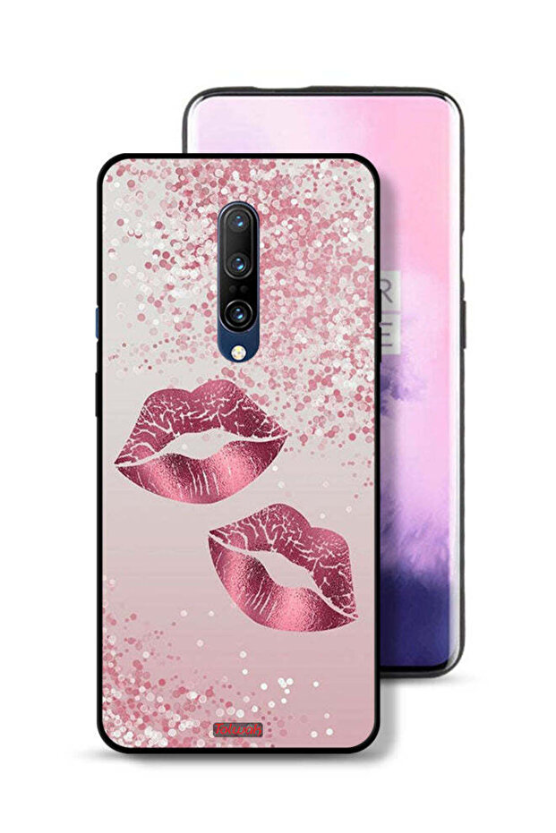 OnePlus 7 Pro Protective Case Cover Glitter Lips - 1