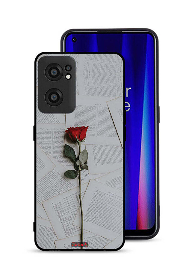 غطاء حماية لهاتف OnePlus Nord CE 2 5G وردي على ورق