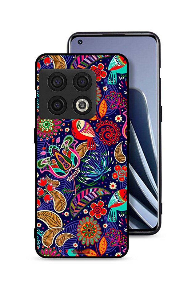 غطاء حماية لهاتف OnePlus 10 Pro 5G بنقشة طيور وزهور