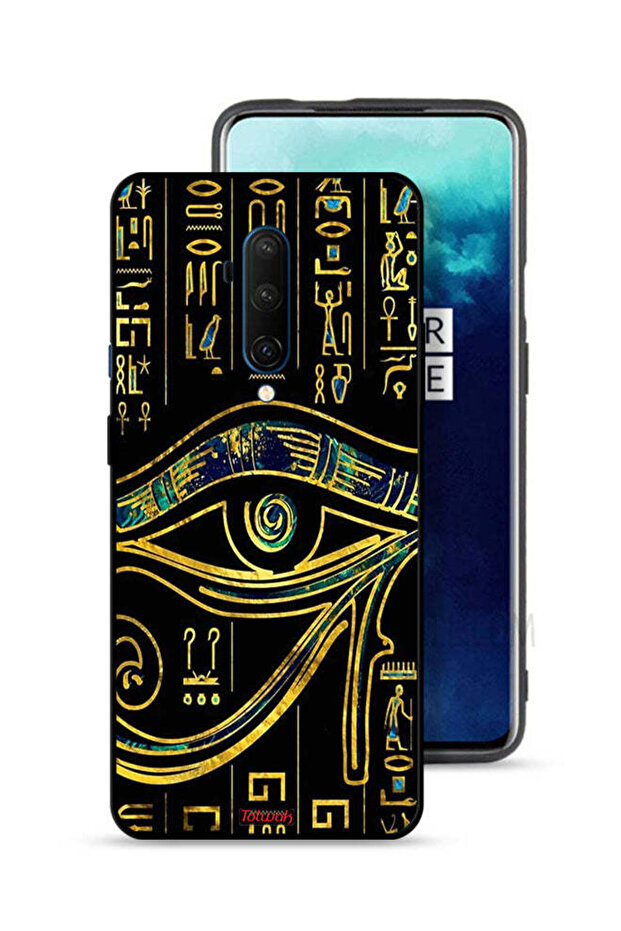 غطاء حماية لهاتف OnePlus 7T Pro بتصميم عين فنية