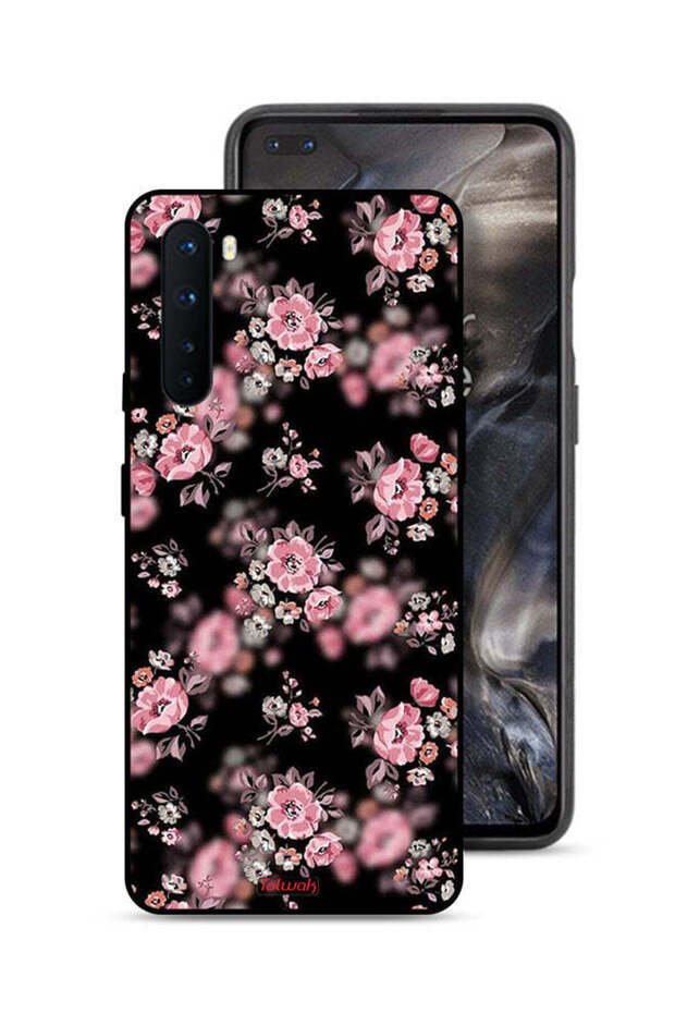 غطاء حماية لهاتف OnePlus Nord بنقشة زهور بورتريه
