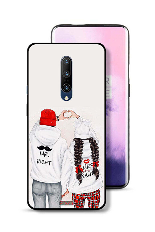 غطاء حماية لهاتف OnePlus 7 Pro - يمين ويسار دائمًا