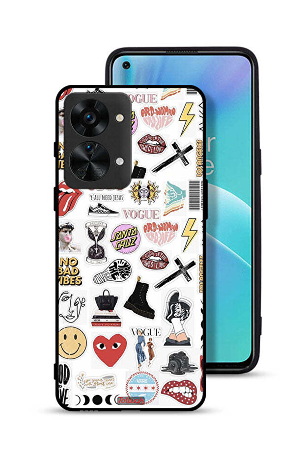 OnePlus Nord 2T 5G Protective Case Cover No Bad Vibes Stickers
