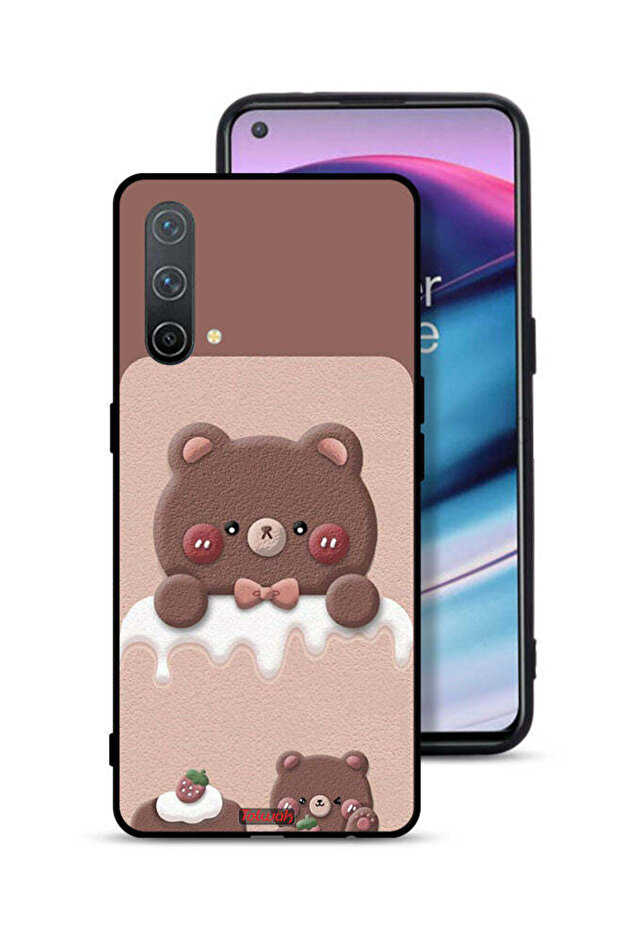 غطاء حماية OnePlus Nord CE 5G بتصميم دب الفراولة